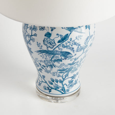 Leona Aviary Table Lamp bird pattern