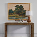 Leopard Console Table styled with Miraval lamp