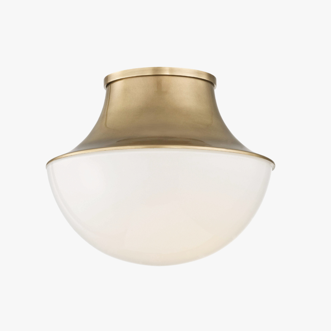 Lettie Flush Mount - Aged Brass