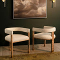 Lexi Burl Chairs styled side by side