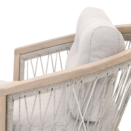 Lido Outdoor Club Chair Side View Details