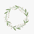 Lily of the Valley Metal Wreath