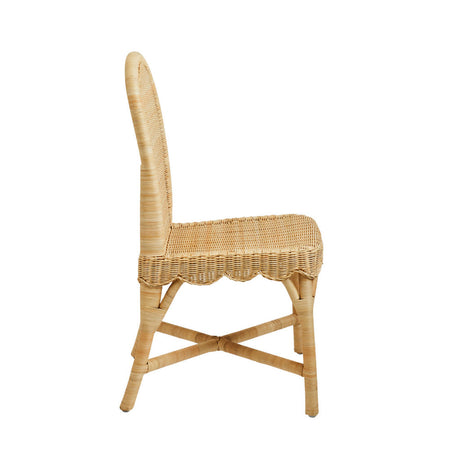 Linton Wicker Side Chair side view