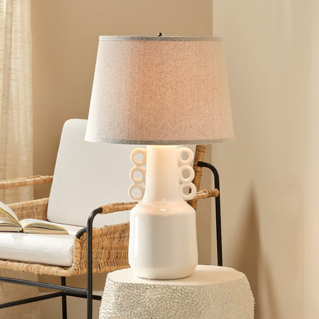 Lisbon White Ceramic Lamp