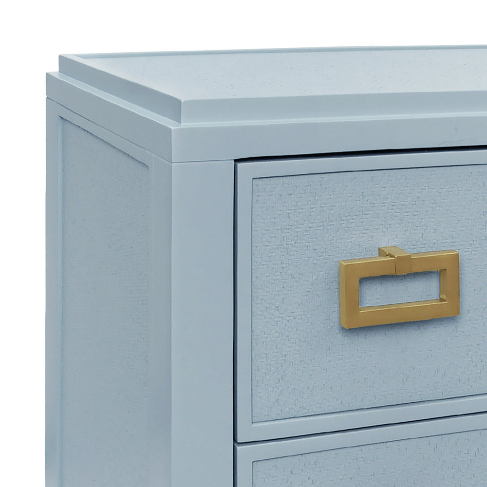 Litchfield Light Blue Nightstand - corner details