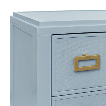 Litchfield Light Blue Nightstand - corner details