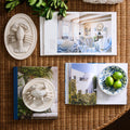 Lobster and Crab Ceramic Wall Art styled on wicker table - Dear Keaton