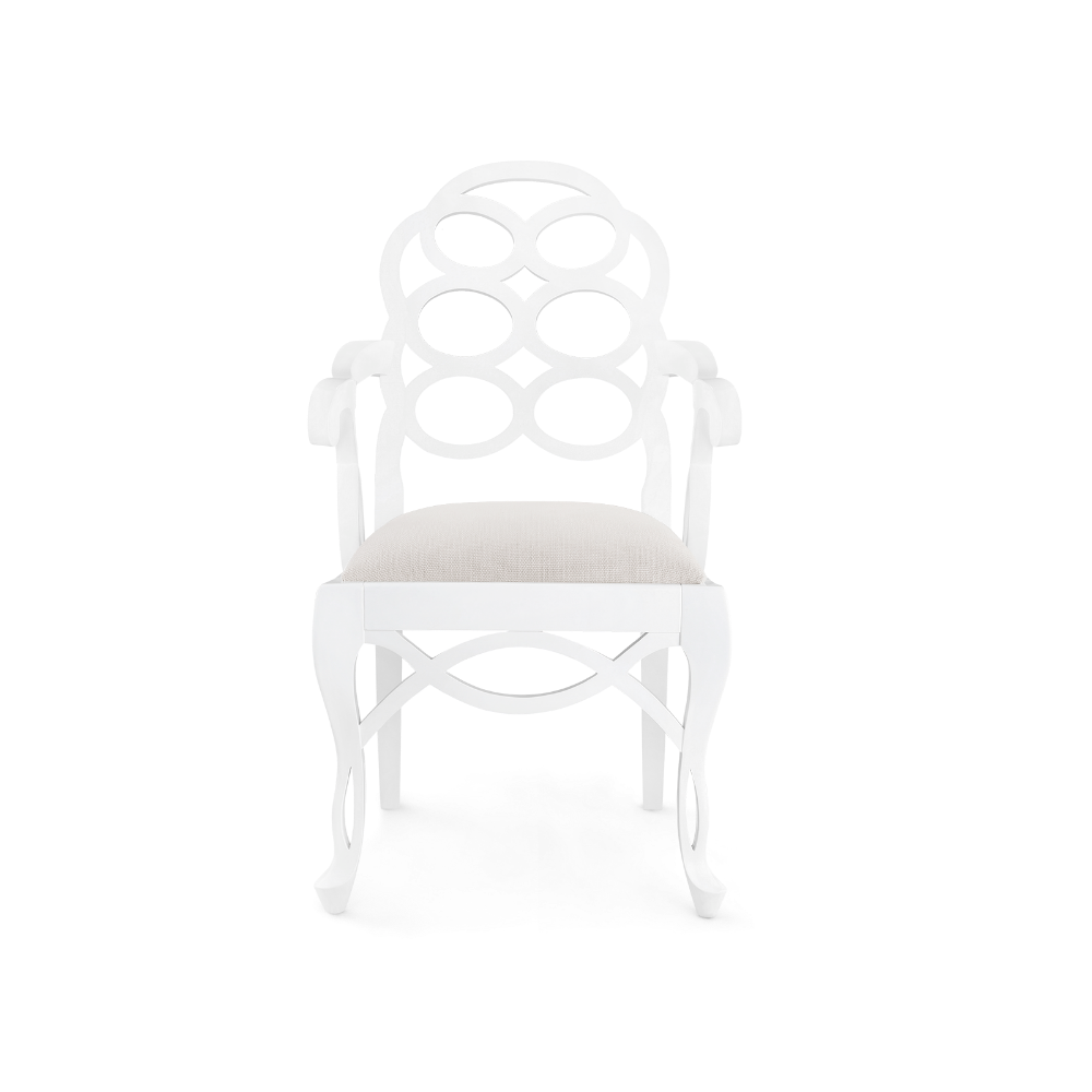 Loop Arm Chair - White Lacquer
