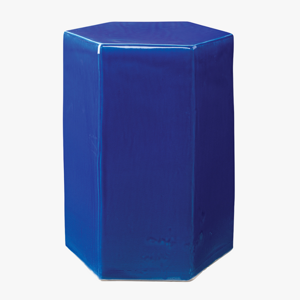 Lorenzo Cobalt Ceramic Side Table