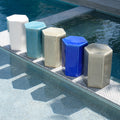 Lorenzo Ceramic Garden Stools by pool