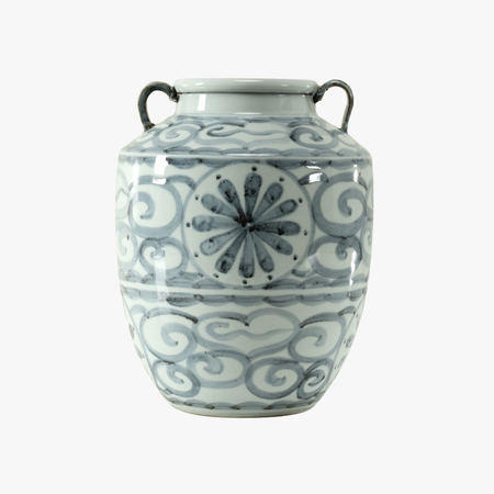 Lucky Cloud Tall Handled Pot