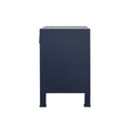 Miles Navy Side Table - side view