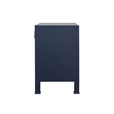 Miles Navy Side Table - side view