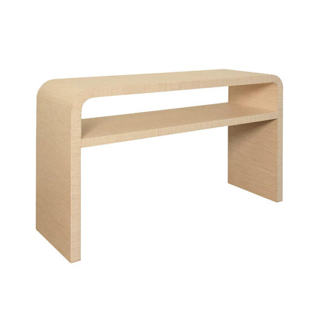 Manry Natural Grasscloth Console Table