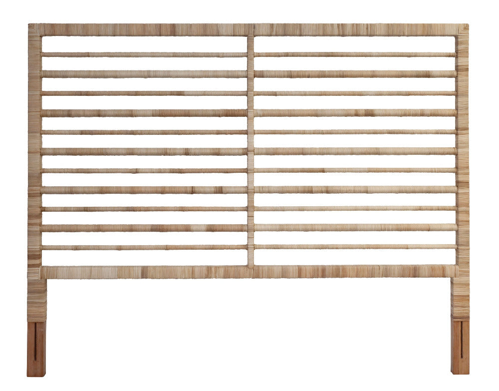 Montauk Natural Rattan Headboard - Queen Size
