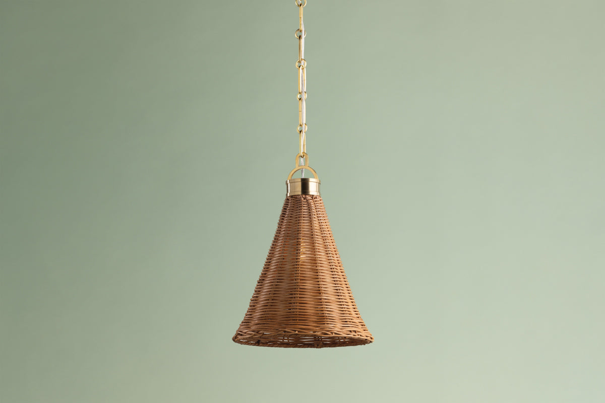 Kensington Rattan Pendant  - small size
