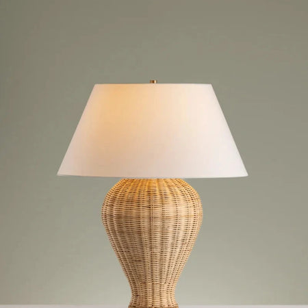 Chatsworth Woven Wicker Table Lamp - Mark D Sikes