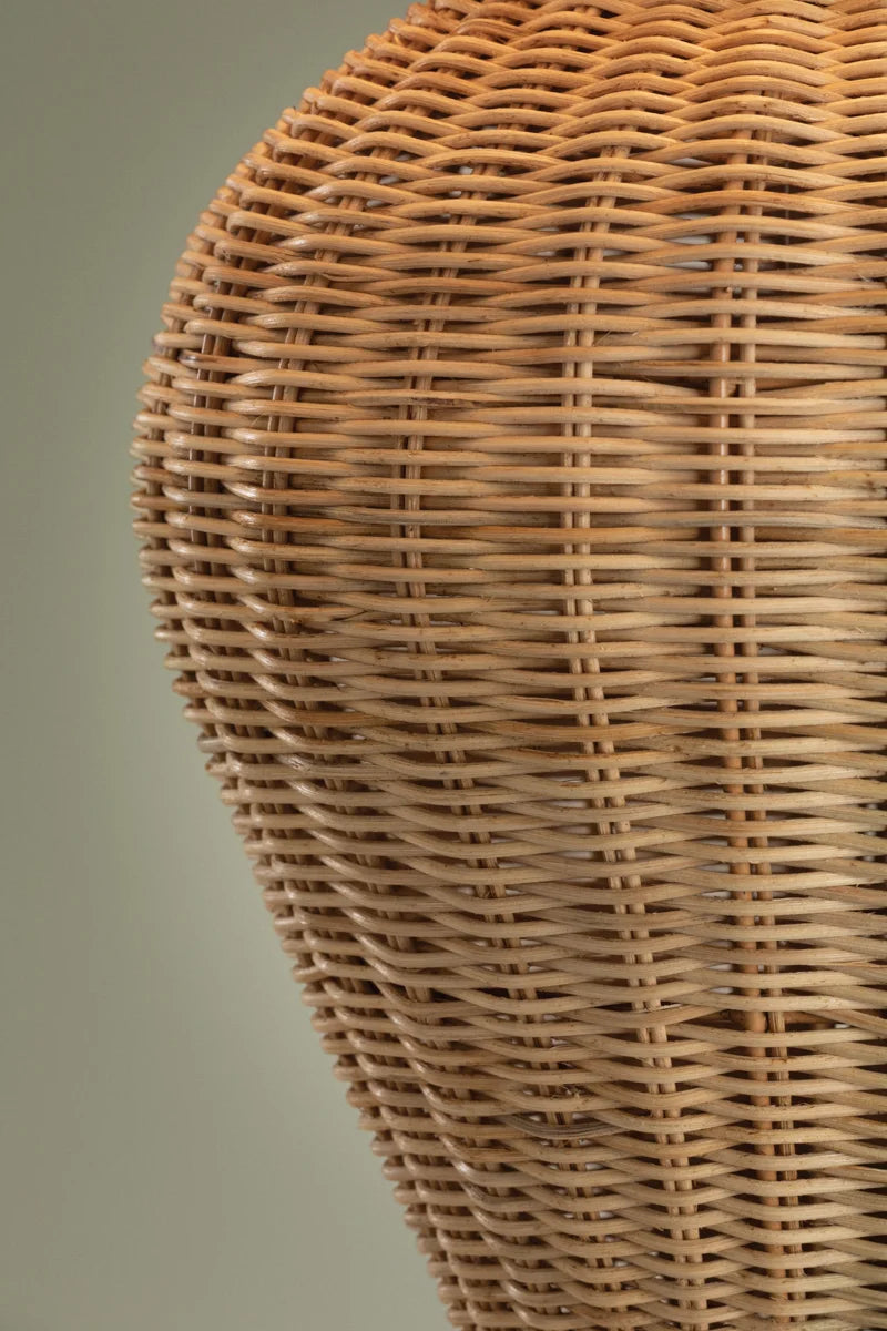 Chatsworth Table Lamp - woven wicker texture closeup
