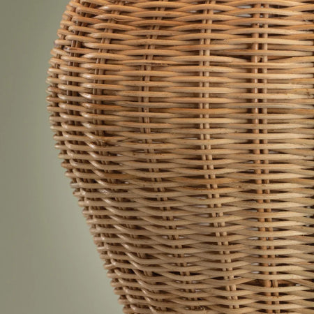 Chatsworth Table Lamp - woven wicker texture closeup