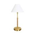Maison Rechargeable Lamp with white tapered cone shade