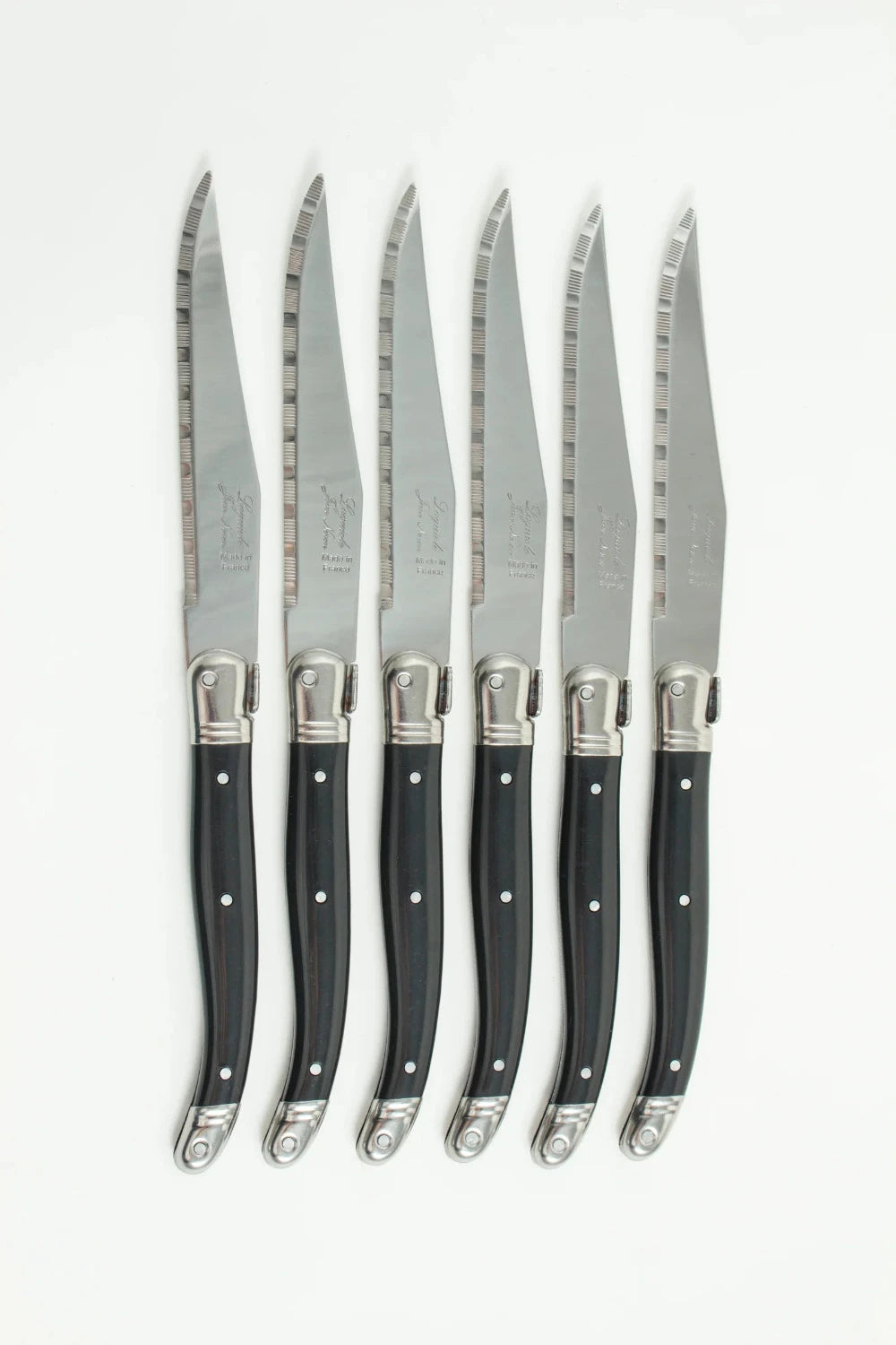 Laguiole Black Knife Set - Made in France