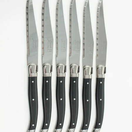 Laguiole Black Knife Set - Made in France