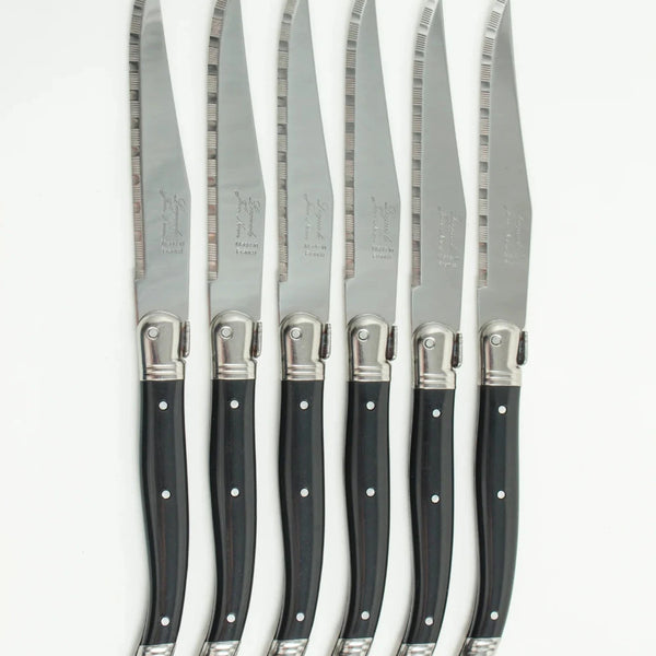 Laguiole Black Knife Set - Made in France