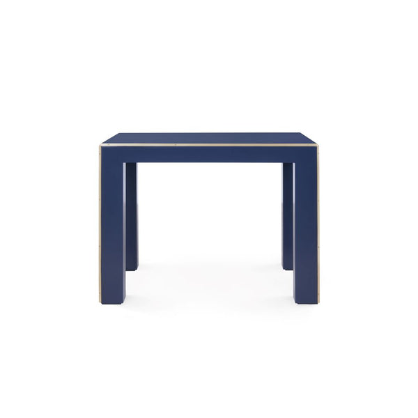 Marin Navy Lacquered Wood Side Table