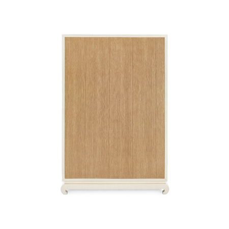 Zen Natural Grasscloth Tall Dresser unfinished back
