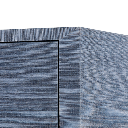 Zen Navy Grasscloth Details