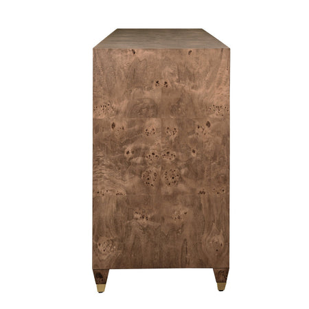 Maddox Dark Burl Buffet side view