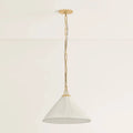 Mallory Faux Silk Pleated Pendant light