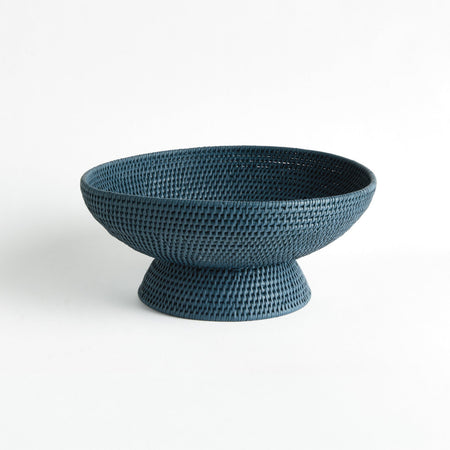 Mandalay Navy Blue Offering Pedestal Bowl 