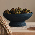 Mandalay Navy Offering Bowl  with faux artichokes