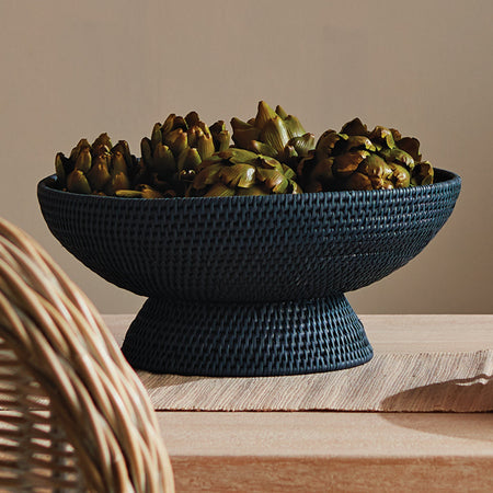 Mandalay Navy Offering Bowl  with faux artichokes