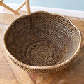 Mandalay Scalloped Edge Bowl - warm brown details