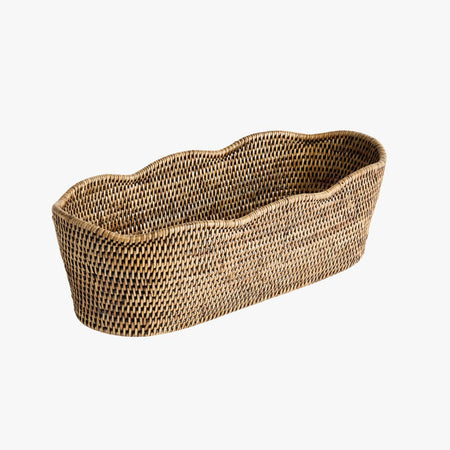 Mandalay Scalloped Oval Basket