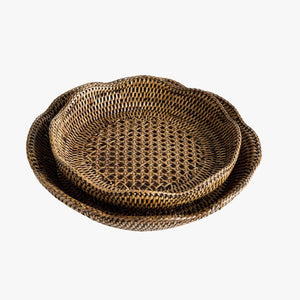 Mandalay Scalloped Tray Set