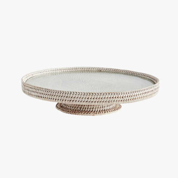 Mandalay Serving Stand - Whitewash