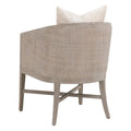 Mansfield Oatmeal Dining Chair - Barrel Back - Performance Fabric Cushion