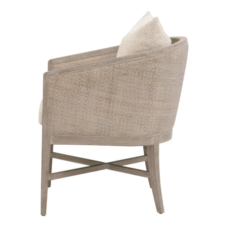 Mansfield Oatmeal Dining Chair Side View
