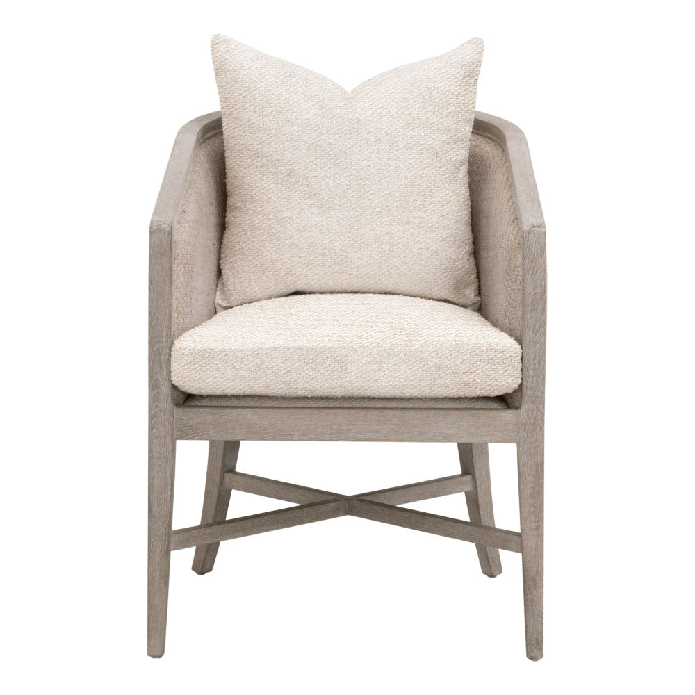 Mansfield Oatmeal Dining Chair - Performance Fabric - Dear Keaton