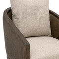Mansfield Cocoa Dining Chair - performance fabric cushions