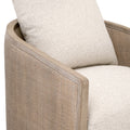 Mansfield Oatmeal Swivel Club Chair texture closeup