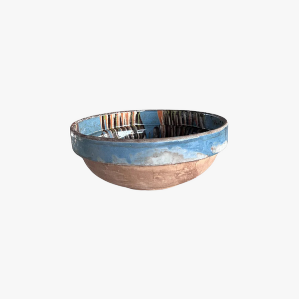 Marbleized Blue Bowl