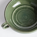 Marcel  Green Ceramic Bowl closeup