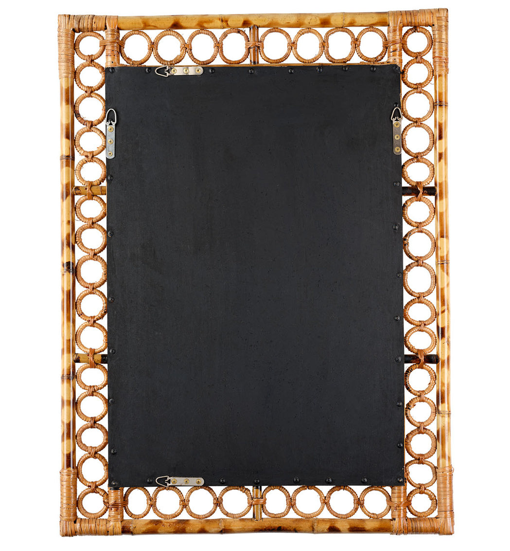 Marche Bamboo Mirror back view