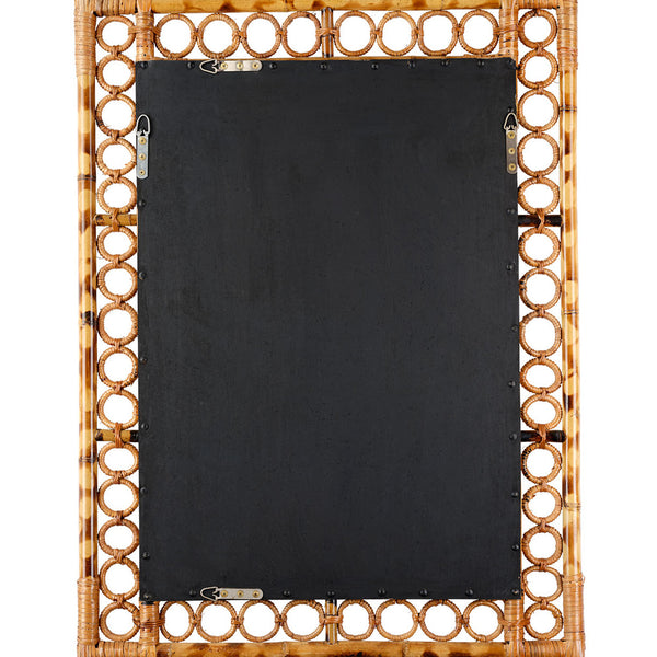 Marche Bamboo Mirror back view
