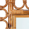 Marche Bamboo Mirror circle detail closeup