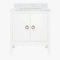 Margate White Vanity with marble top